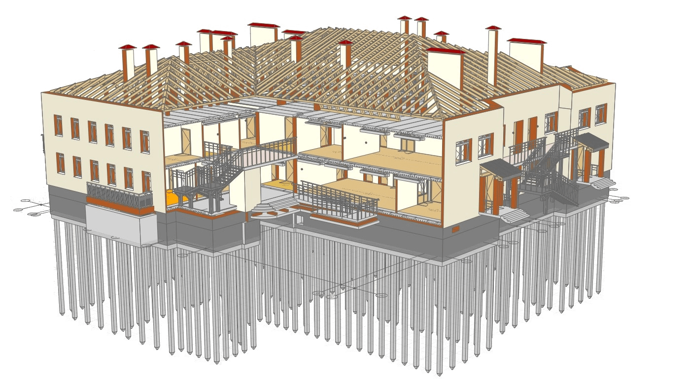 BIM-система Renga. Ренга архитектура. Ренга модель здания. Промышленное здание ренга.